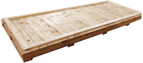 long custom wooden pallet