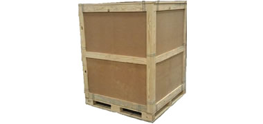 NWC-CCSP-EC Clip Crate Wooden Panel Crate with External Cleats