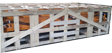 NWC-CROF-IC Open Frame Wood Crate w/Int Cleats