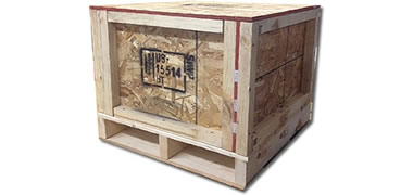 NWC-CRSP-EC Wood Panel Crate w/Ext Cleats