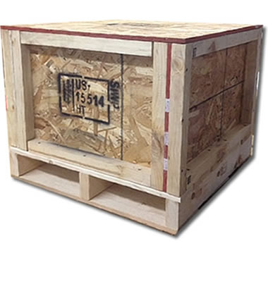 NWC-CRSP-EC Closed Panel Wooden Shipping Crate with External Cleats - Photo 1