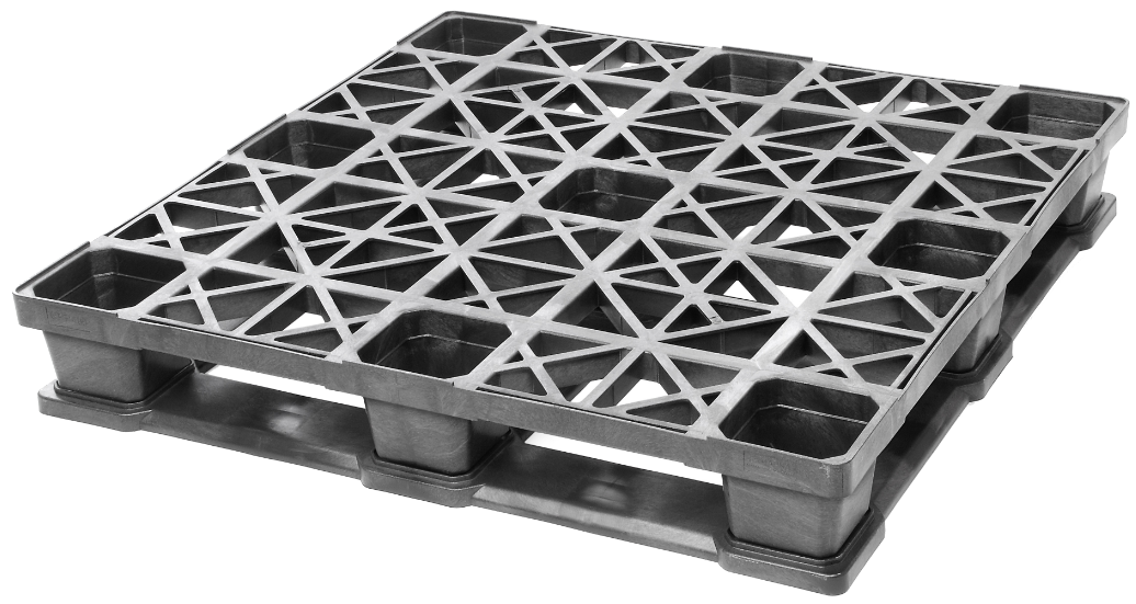 43x43 plastic bulk bag pallet in black
