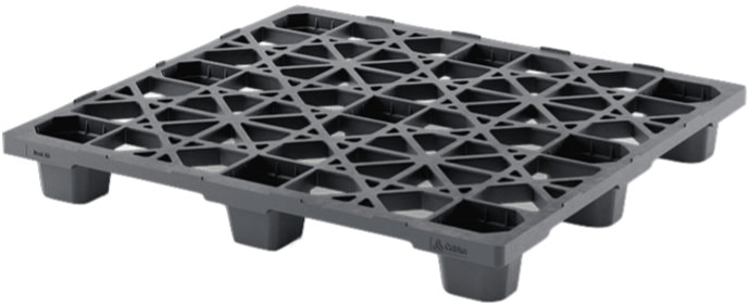 48x45 plastic automotive pallet in black