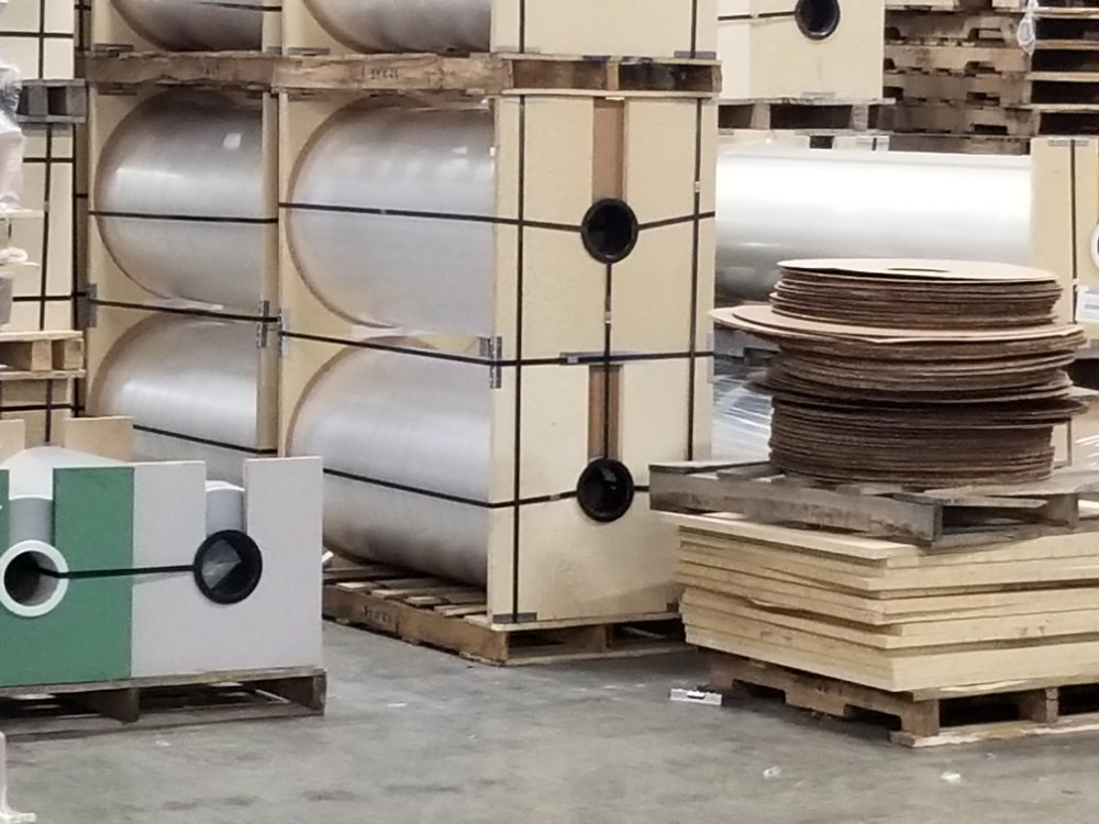 Protect Roll Products with Custom Pallet Design - Suspended