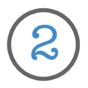 number 2 in circle icon