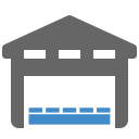 pallet in warehouse icon