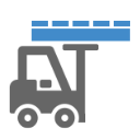 pallet on forklift icon