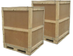 Wood Clip Crate with External Cleats