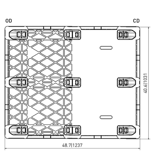 CPP 330 ACM Export Plastic Pallets