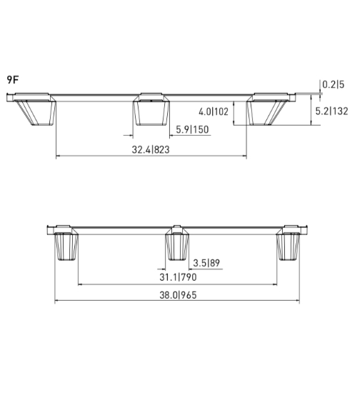 CPP100/ACM Plastic Pallet - Photo 4