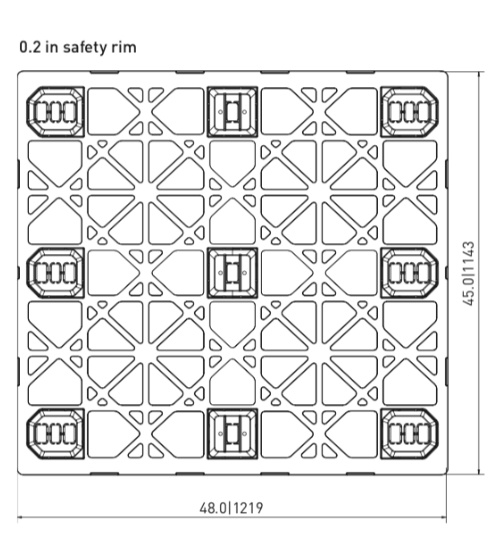 CPP530/PE Plastic Pallet - Photo 3