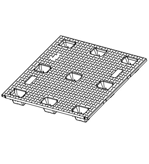 CT-4845-N-CD32lbs Plastic Pallet - Photo 4