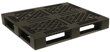 48x40 One-Piece Stackable Plastic Pallets