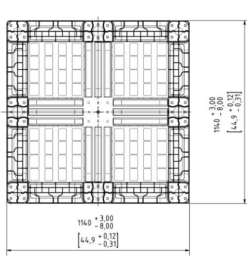 NPP-4545-FP-CP9 Plastic Pallet - Photo 3