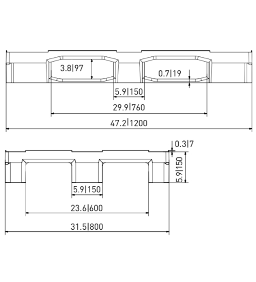 NPP-4832-3R-878EcE5 Plastic Pallet - Photo 3