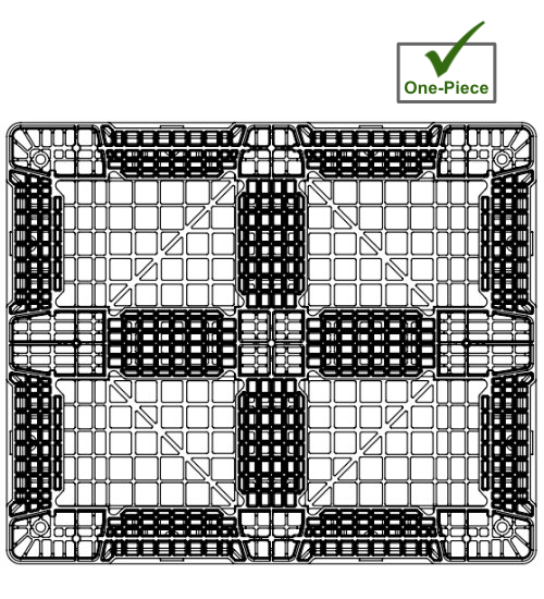 NPP-4840-FP-PSG5.1FM Plastic Pallet - Photo 2