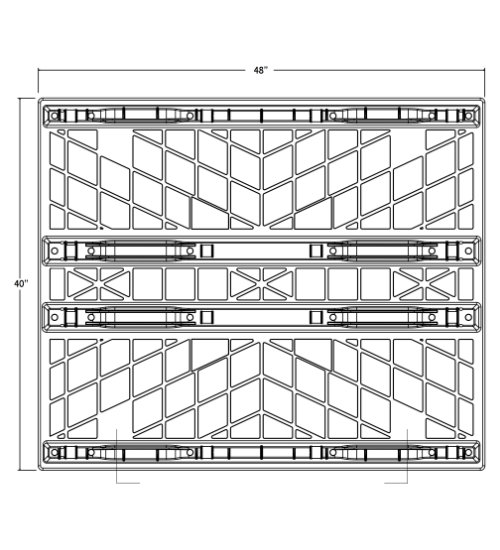 NPP-4840-N-RackNest Plastic Pallet - Photo 2