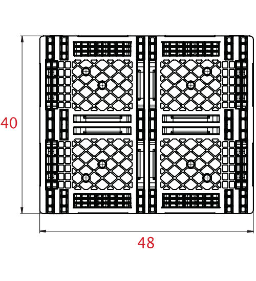 PG-4840-FP-140US Plastic Pallet - Photo 3