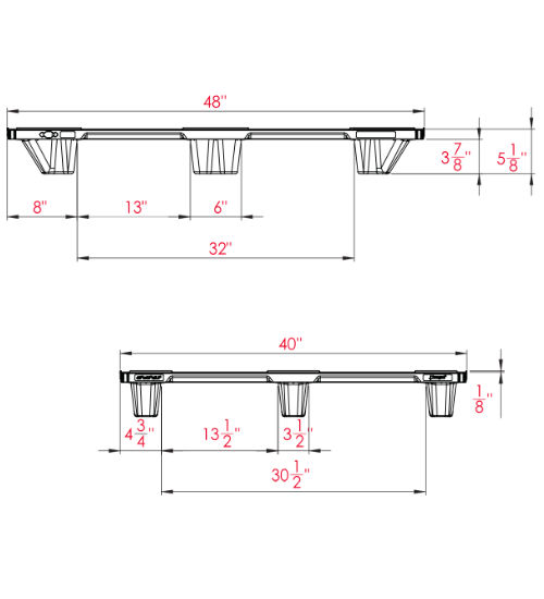 PG-4840-N-107USCD Plastic Pallet - Photo 4