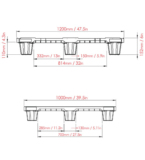 PG-4840-N-NPT Plastic Pallet - Photo 7