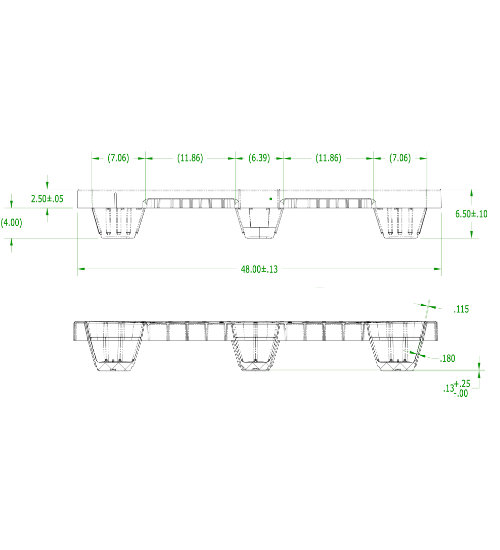 PS-4840-N-Dist Plastic Pallet - Photo 4