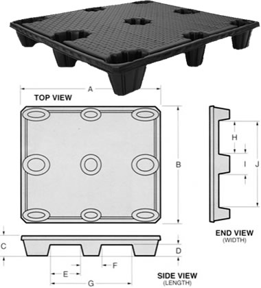 ST4840N-UniG2-22 Plastic Pallet - Photo 1