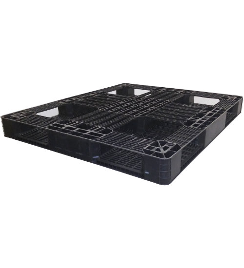 Plastic pallet 1100 x 1100 open deck 6 runners heavy