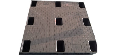 UP-4242-N-Solidtop Plastic Pallet