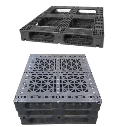 UP-4840-FP-3Rod-GL Plastic Pallet - Photo 1