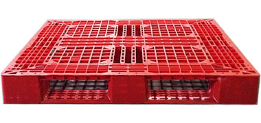 UP-4840-FP-RedVHDPE Plastic Pallet