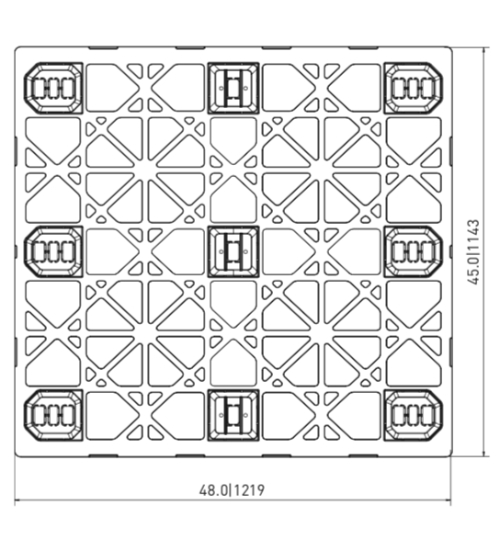 UP-4845-N-530ACM Plastic Pallet - Photo 4