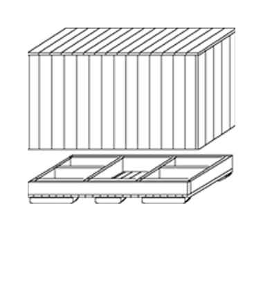 NWC-CRSL-IC Closed Solid Lumber Panel Wood Crate with Internal Cleats - Photo 1